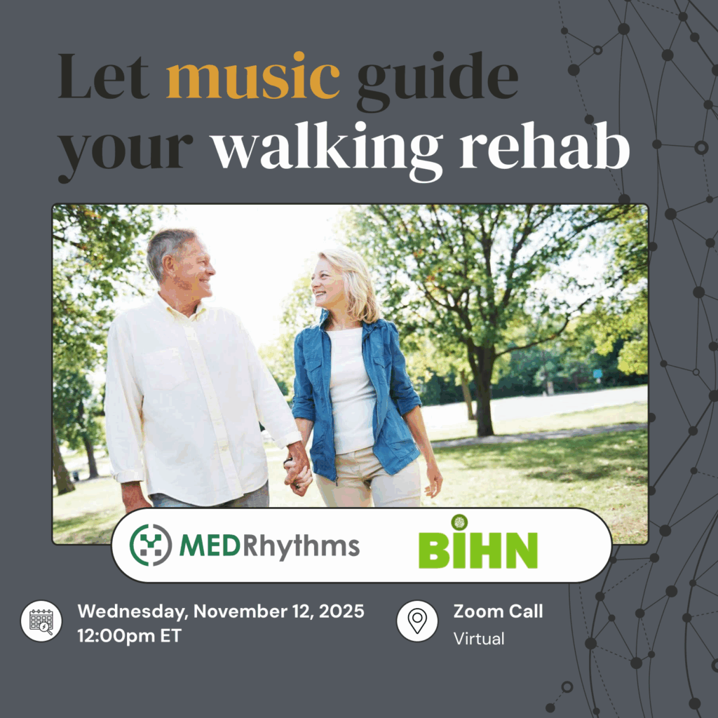 Music and Rhythm can Transform Walking after Neurologic Injury/Disease. Join us for a 20-minute session to learn more about the power of RAS