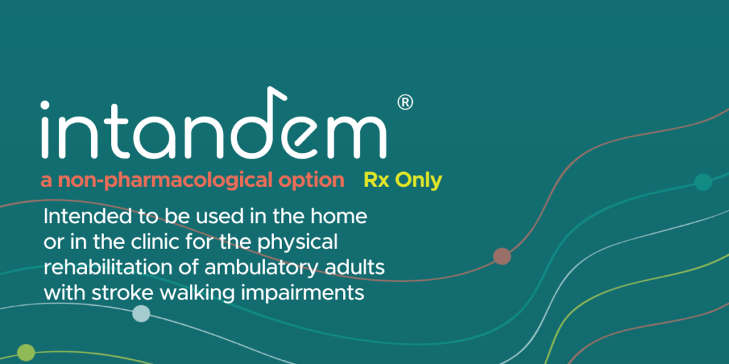 InTandem is intended to be used in the home or in the clinic for the physical rehabilitation of ambulatory adults with stroke walking impairments